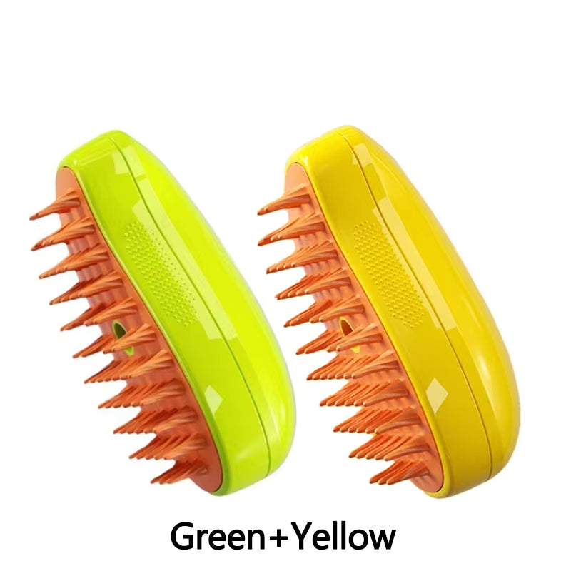 3-in-1 Electric Pet Grooming Tool with Steam Brush, Sprayer, and Massage Comb for Cats and Dogs