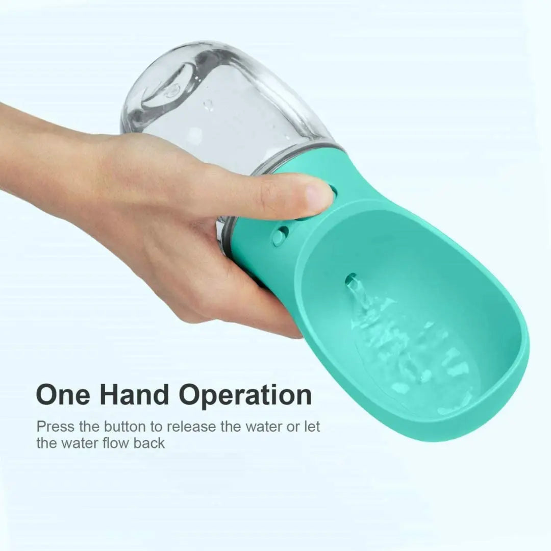 Portable Pet Water Bottle and Feeder for Dogs and Cats - Ideal for Outdoor Travel and Hydration Solutions