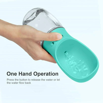 Portable Pet Water Bottle and Feeder for Dogs and Cats - Ideal for Outdoor Travel and Hydration Solutions