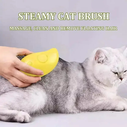 3-in-1 Electric Pet Grooming Tool with Steam Brush, Sprayer, and Massage Comb for Cats and Dogs