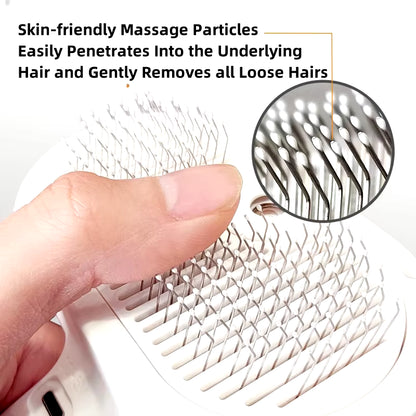3-in-1 Electric Pet Grooming Brush with Steam Spray and Massage Function for Dogs and Cats