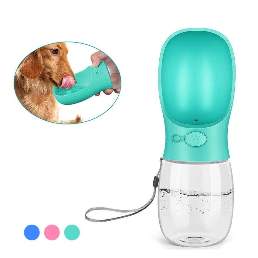 Portable Pet Water Bottle and Feeder for Dogs and Cats - Ideal for Outdoor Travel and Hydration Solutions