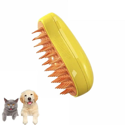 3-in-1 Electric Pet Grooming Tool with Steam Brush, Sprayer, and Massage Comb for Cats and Dogs